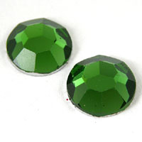 11mm Round Faceted Austrian Crystal, Green Turm, EA
