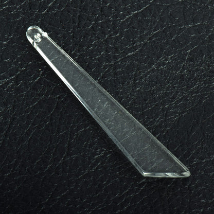 Clear Crystal Acrylic Chandler Drop Pendant,54mm long, 6 each