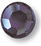 11mm Round Faceted Flat Back Austrian Crystal, Black Diamond, Ea
