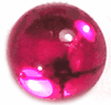 15mm Pink Fuchsia Round Cabochon, Flat Foiled Back, pack of 12