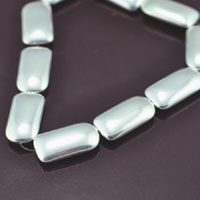 28x15x8mm Lozenge Shaped, Classic Silver Beads, strand
