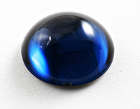 18mm Round Montana Blue Dome/Cabochon Acrylic(flatback), pk/10