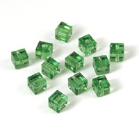 Swarovski Crystal 4mm Square Beads, Erinite, pk/12