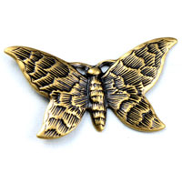 26x13mm Vintage Brass Butterfly Stamping  pk/6
