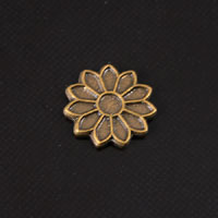 8.5mm Vintage Brass Finish FLOWER pk/6