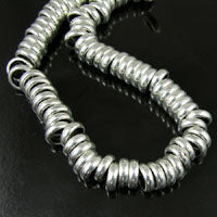 12.5mm Classic Silver Spacer Beads, 12 inch strand