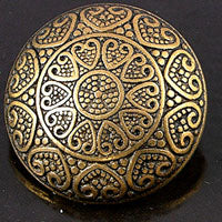 30mm Antique Gold Smooth Florentine Cabochon, each