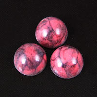 9mm Lt Coral Round Acrylic Cabochon, pk/20