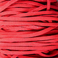 3mm Red Split Suede Lace, sold/yard