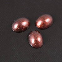 8x6mm Oval Bronze Pearl Acrylic Cabochon, pk/24