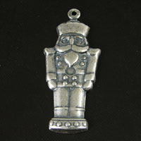33.5x14mm Classic Silver Finish NUTCRACKER