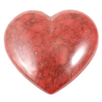 19x17mm Resin Coral Red Heart(flatback), pk/12