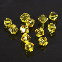 Swarovski Crystal 6mm Bicone Beads, Light Topaz, pk/12