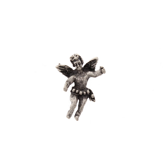 15x23mm Cherub Charm, Antique Silver, 6 pack