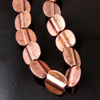 19x4mm Classic Copper Disc Beads, 12in strand
