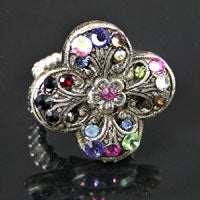 Vintage Byzantine Cross Stretch Ring, each