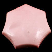 18mm Rose Pink Domed/Heptagon(flatback) Acrylic, pack of 24